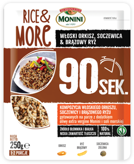 Rice&More - WŁOSKI ORKISZ, SOCZEWICA & BRĄZOWY RYŻ